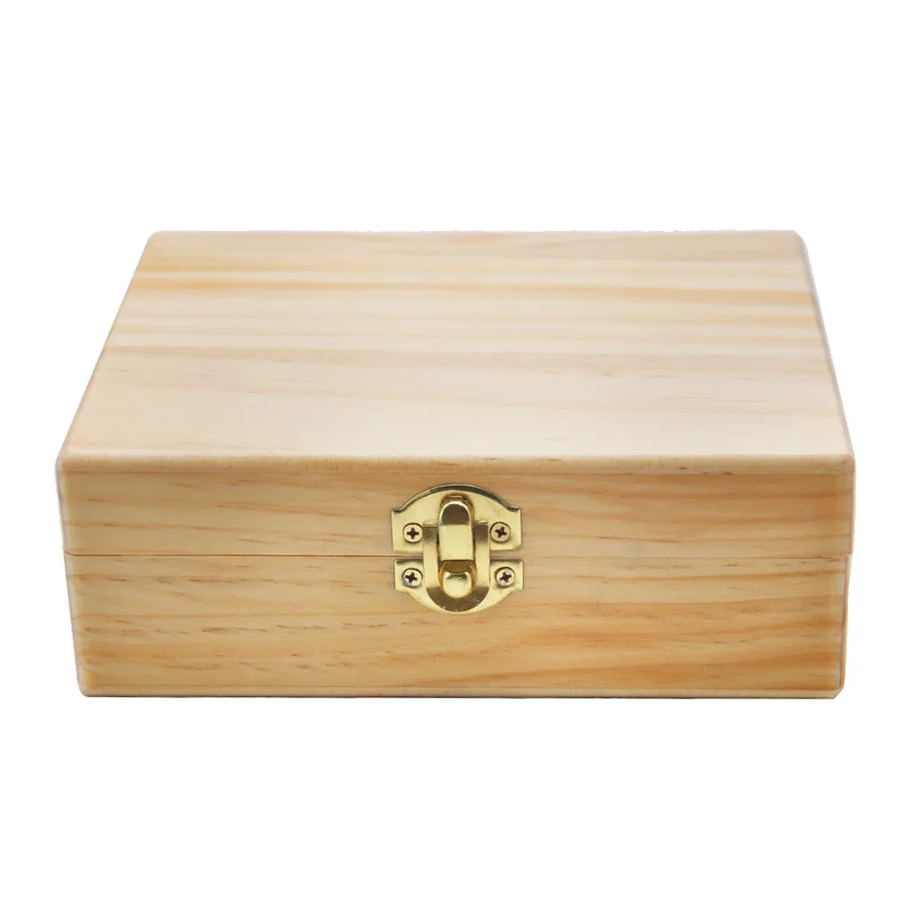 Деревянная коробка для хранения с лотком для прокатки большой и идеально подходит для организации ваших аксессуаров