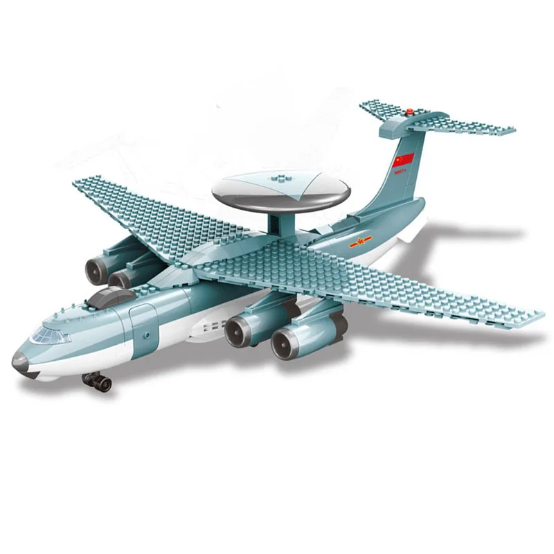 military building block sets assembled aircraft airplane fun plane chinese fighter assembling model 6 toy child gift collection