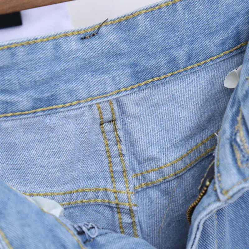 Женские джинсовые шорты с высокой талией винтажные джинсовые шорты с карманами, летние свободные узкие шорты