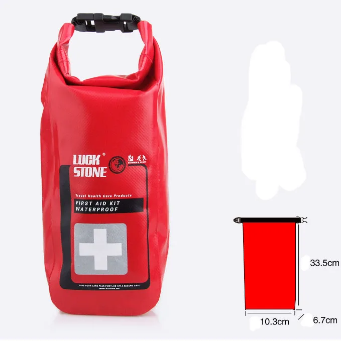 Kit de emergencia bolsa impermeable Primeros Auxilios al aire libre Mini bolsa de almacenamiento médico para Camping viaje producto de cuidado de la salud Material de PVC