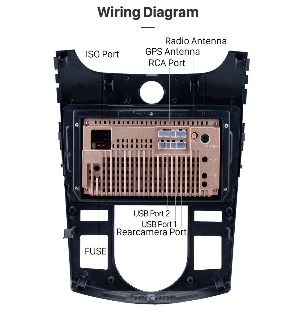 Perfect Seicane Android 8.1 9 Inch 2Din Car Radio Tochscreen GPS Multimedia Player Head Unit For KIA Forte(AT) 2008 2009 2010 2011 2012 19