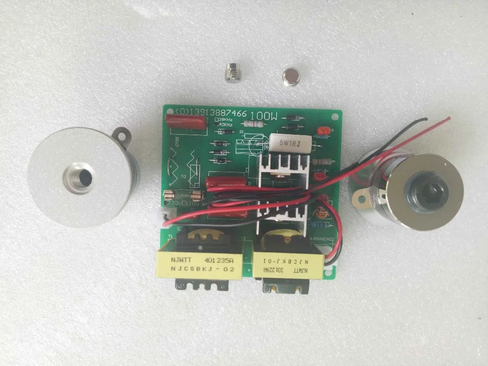 Ultrasonic Cleaner Parts 100W 40KHz Ultrasonic Cleaning Transducer