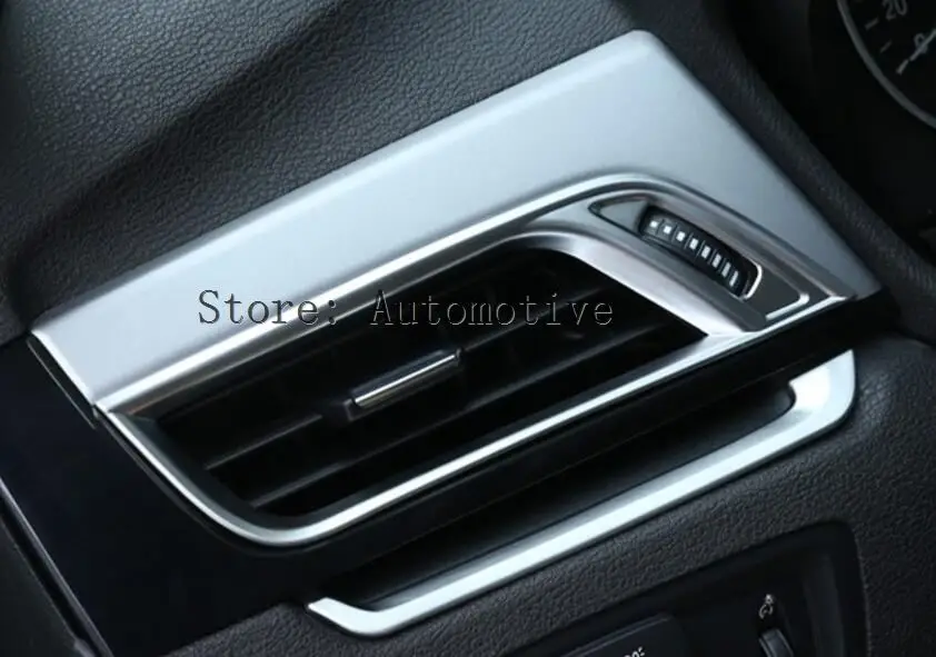 ABS Chrome центральной консоли боковой выход кондиционер Накладка для BMW X1 F48 компл. 4 шт. автомобиль Интимные аксессуары