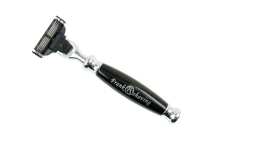 Frank бритья-3 слоя лезвия для бритья, искусственный черное дерево ручка+# MA-02EB
