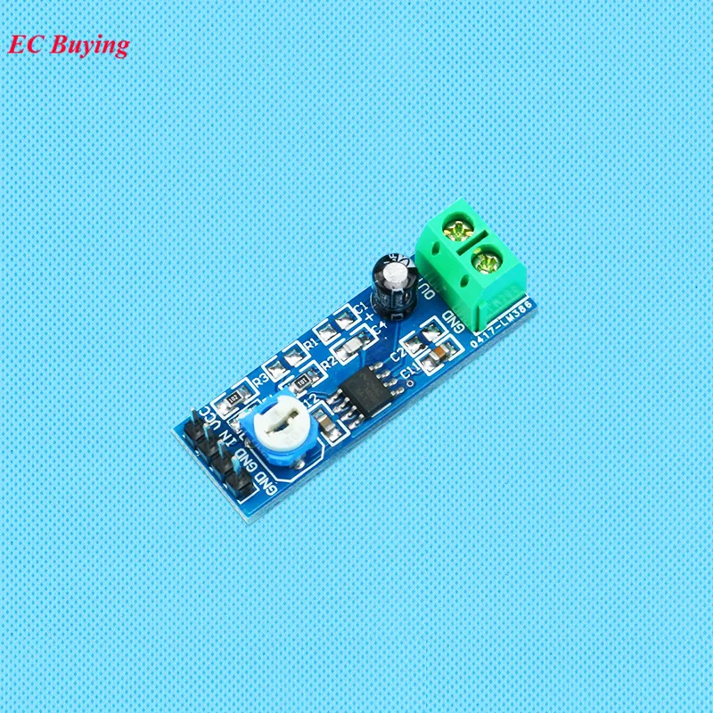

2PCS LM386 20 Multiplier Gain Audio Power Amplifier Module Adjustable Resistance