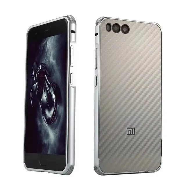 Роскошные Гибридный чехол для xiaomi mi 6 жесткого углеродного волокна Coque металлический бампер+ PC защитный чехол для xiaomi mi6 телефон оболочки