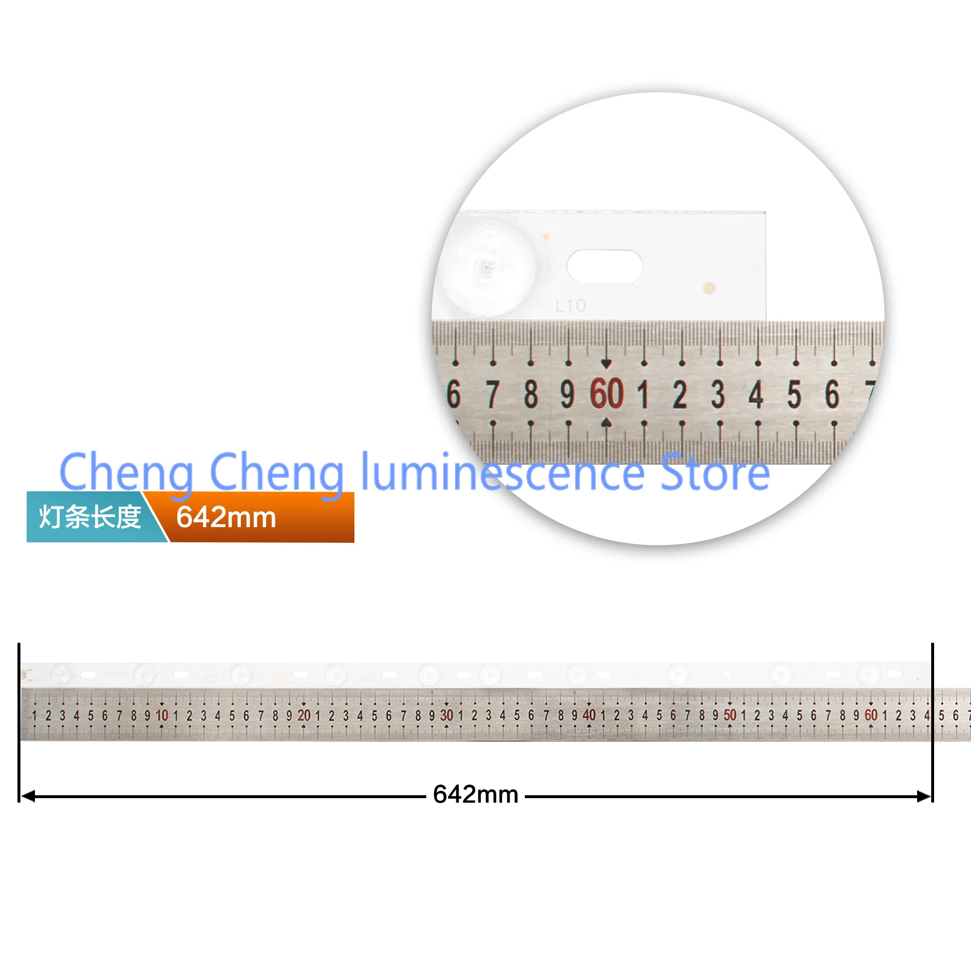 100% Новинка для KONKA KL32GT618 светодиодный подсветка 35017727 REV-01 10 светодиодный s 642 мм 1 комплект = 2 шт