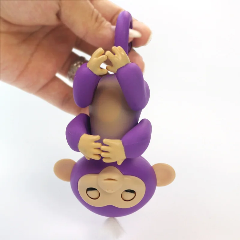 Happy Monkey Игрушка палец обезьяна игрушка Интерактивная детская Умная игрушка Совет обезьяна Умная Электронная ПЭТ палец игрушки «обезьяна»