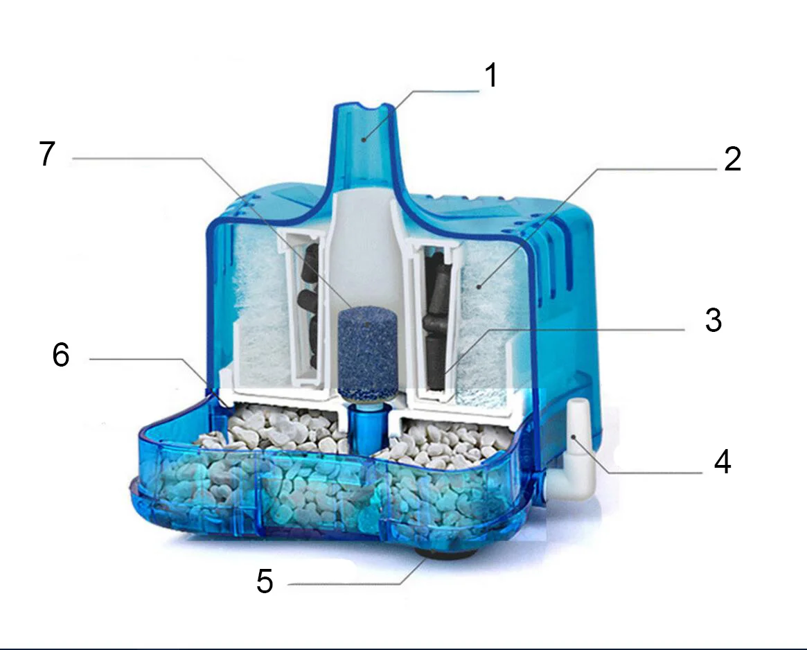 Мини-фильтр для аквариума, воздушный насос для аквариума, фильтр для воды, аксессуары для аквариума