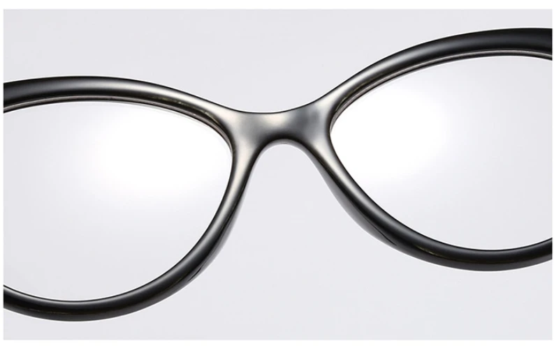 Овальные очки кошачий глаз, оправа для мужчин и женщин, трендовые стили, оптические модные компьютерные очки 45736
