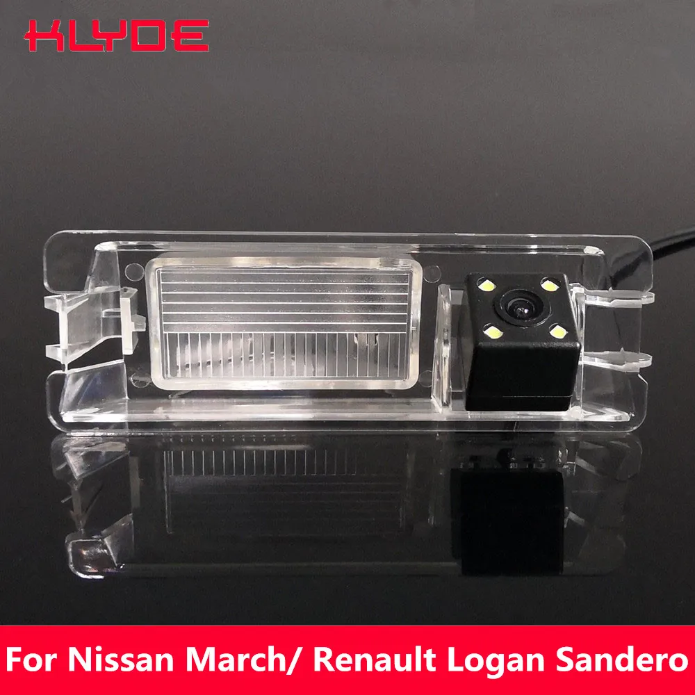 KLYDE Car HD CCD Rear View Reverse Parking Assistance Waterproof Night Vision Camera For Nissan March
