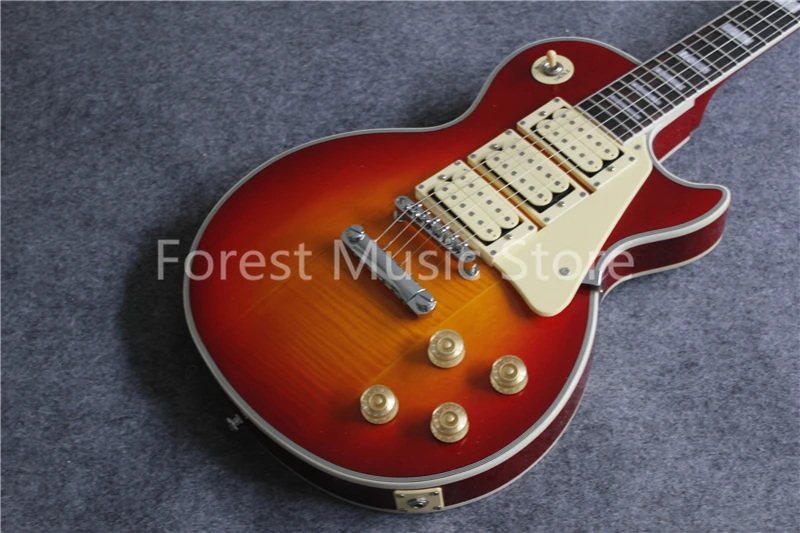 

New Arrival China OEM Suneye LP Custom Electric Guitar In CS Color Three Pickups Guitarra As Pictures Left Handed Available