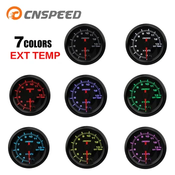 

CNSPEED Auto 2" 52mm 7Color Car Tachometer 300-1300 Degrees Celsius EGT Exhaust Temperature EXT Engine High Speed Gauge YC101380