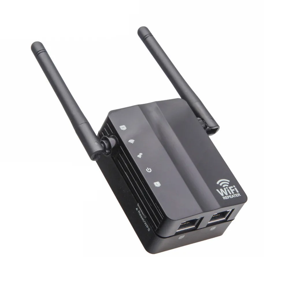 

Office Wireless WiFi Signal Extender LAN Port Router Dual Antenna AP Repeater Expand Network Coverage EU/US Plug
