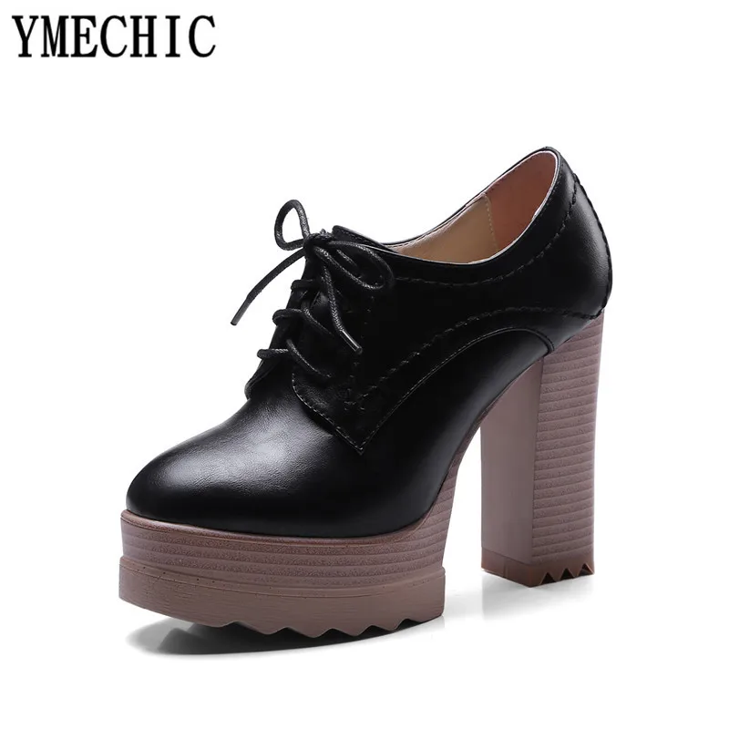Женские туфли лодочки на платформе YMECHIC осенние гладиаторы очень высоком каблуке