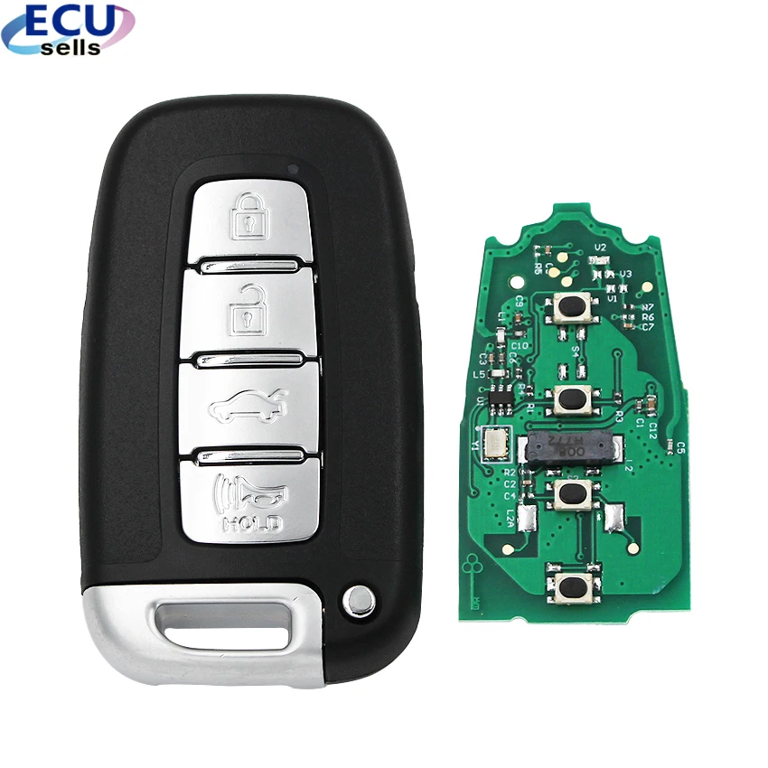 4 Buttons Keyless Entry Smart Remote key Fob For Hyundai IX35 433MHz