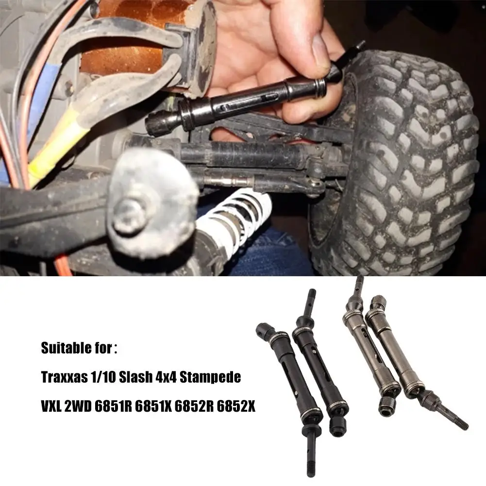

CVD Steel Front & Rear Drive Shaft Assembly Heavy Duty For 1/10 Traxxas Slash 4x4 Stampede For VXL 2WD 6851R 6851X 6852R 6852X