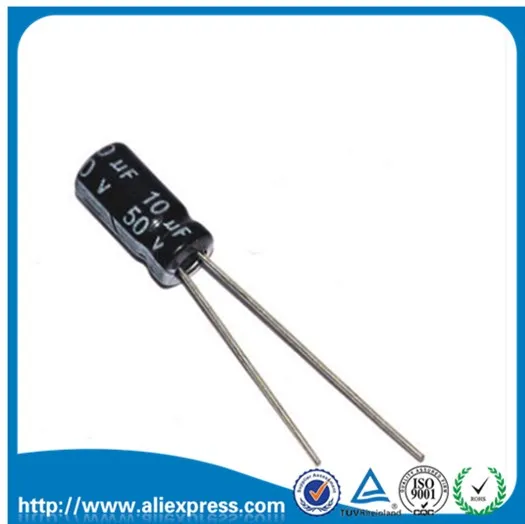 50 PCS 50 V 10 UF Capacitor Eletrolítico de Alumínio 50 V/10 UF Tamanho 5*11 MM Eletrolítico Capacitor Frete Grátis