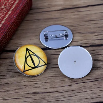 

(Never Fade) 10pcs 25mm Stainless Steel Sawtooth Brooch Settings Cabochon Base Cameo Blank Bezel Tray High Quality