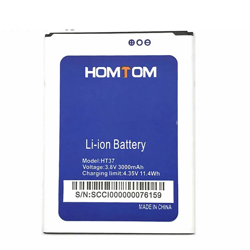 

New for HOMTOM HT37 Battery Large Capacity Full 3000mAh Replacement For HOMTOM HT37 HT 37 Smart Phone backup battery