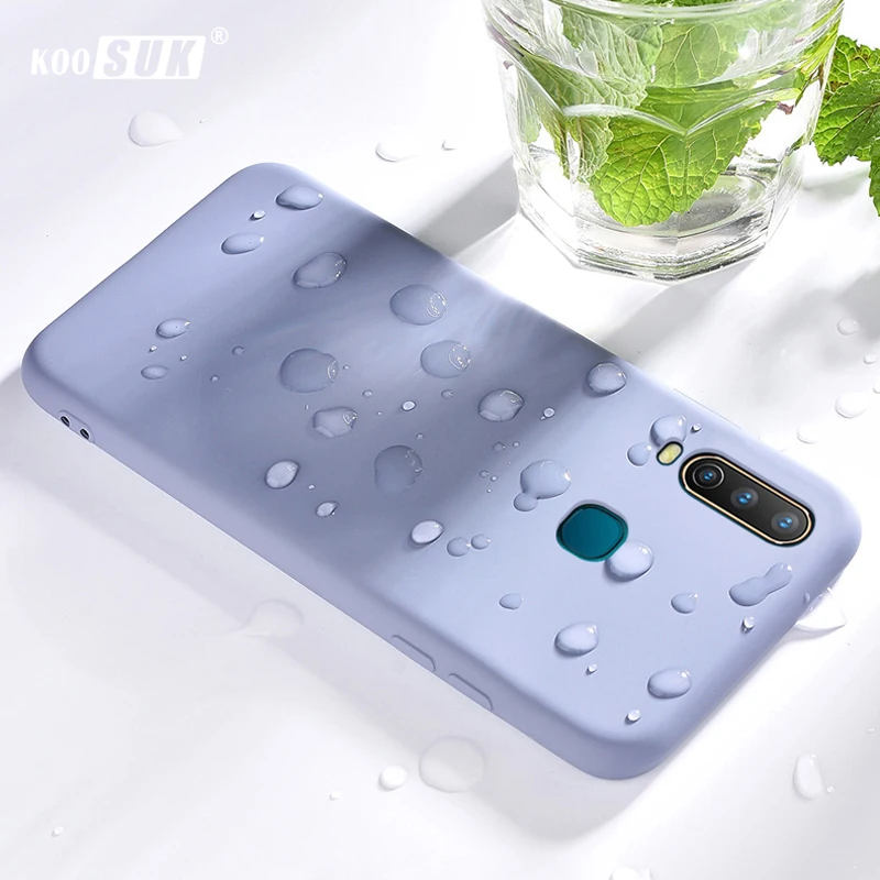 Оригинальный чехол Koosuk для ViVO Y17 2019 жидкий силикон шелковистая кожа мягкая на