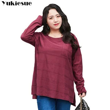 

autumn 2019 women's tshirt top female T-shirt long sleeve T-shirts for women t shirt woman tee shirt femme tops plus size