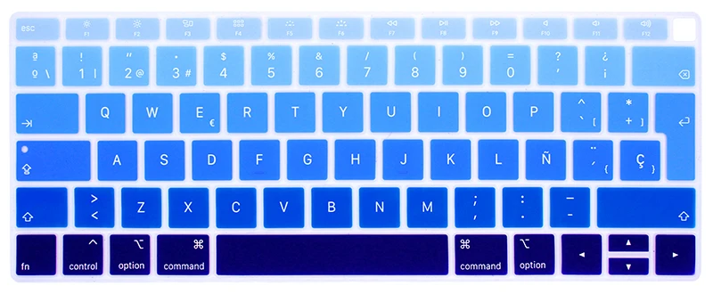 Испанский Чили чехол для клавиатуры ноутбука для macbook air 13 A1932 ЕС крышка клавиатуры цветная защитная пленка дисплей испанский язык