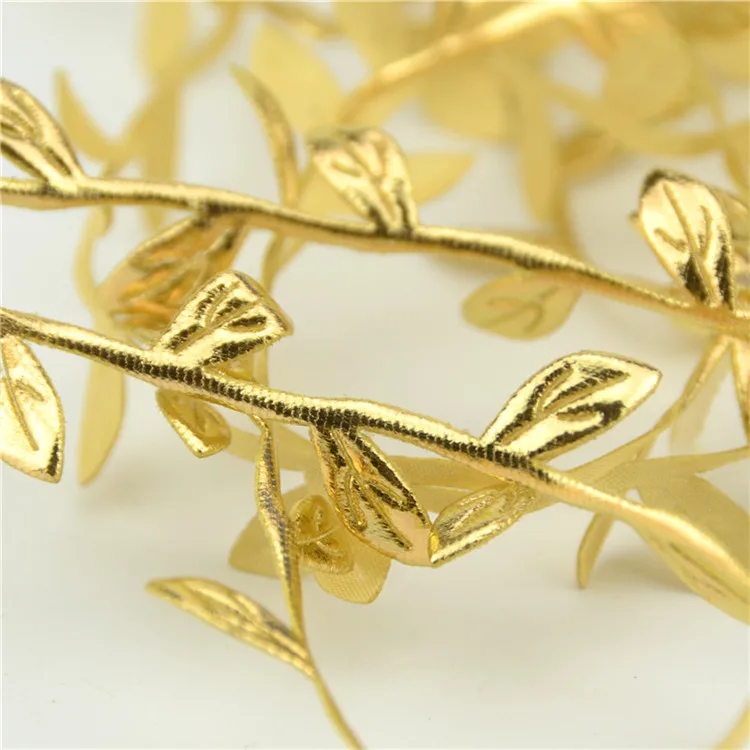 2016-5-Meter-Silk-Nature-Gold-Artificial-Leaf-Leaves-Vine-For-Wedding-Box-Decoration-Foliage-Handmade (2)