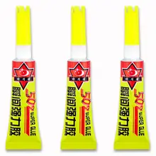 TSLEEN 3Pcs 3g Liquid Instant Strong Super Glue 502 Wood Leather Rubber Metal Cyanoacrylate Fabric Touch Screen Adhesive