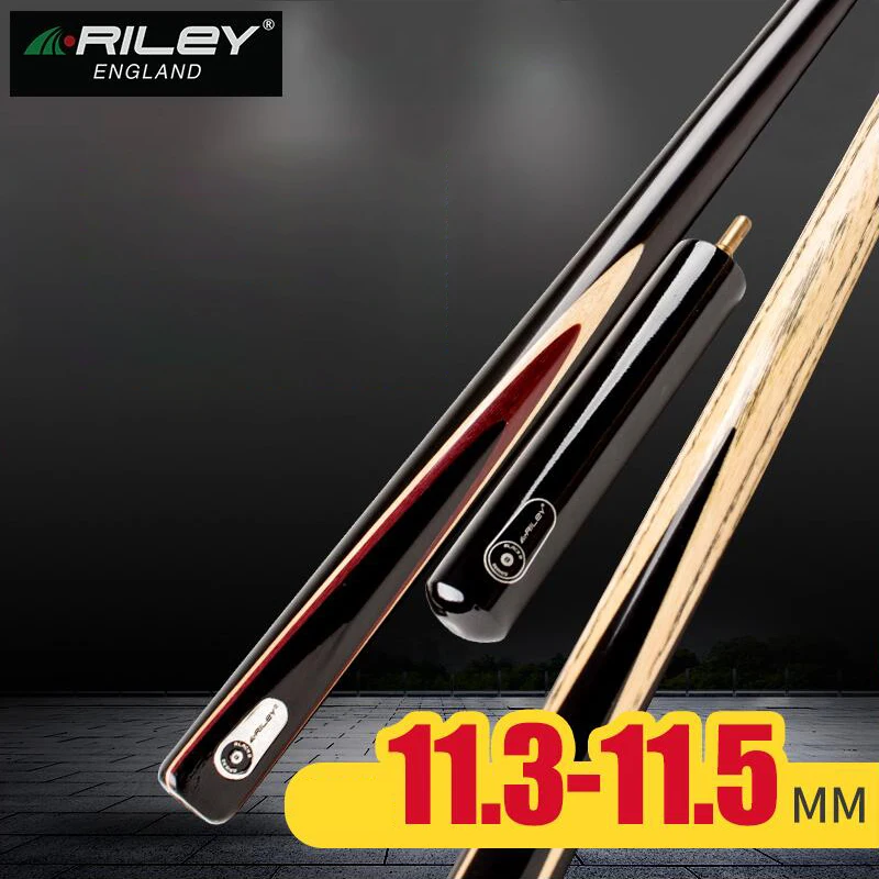 

RILEY 3/4 Snooker Cue For Competition One Piece Cue Billiard Cue Kit Stick with Case with Extension 11.5mm Tip Professional