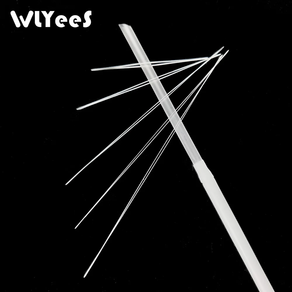 Иглы для бисероплетения WLYeeS с центральным отверстием изогнутые иглы инструменты