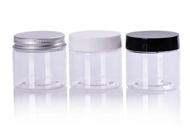 

20pcs/lot 50 g 50 ml Empty Cosmetic Jar Pots Travel Face Cream Lotion Makeup Container Refillable Bottles Plastic PET