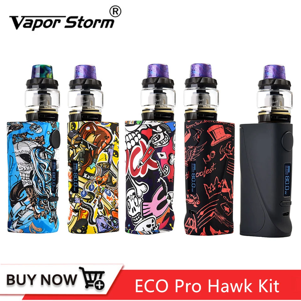 Оригинальный комплект Vapor Storm ECO PRO HAWK 85 Вт емкость 2 мл 510 Ом катушка для вейпа