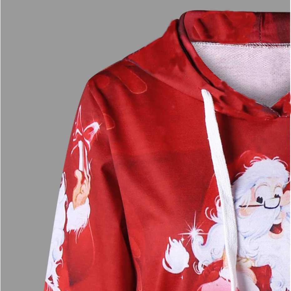 Christmas Clothing Hoodie Sweatshirt 2019 New Year Dress Women Print Santa Cute Funny Autumn Winter Clothes Womans Pullover (1)