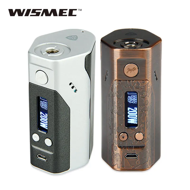 Wismec рел DNA200 TC коробка мод Макс 200 Вт электронные сигареты DNA мод TC/VW режимы нет 18650 Батарейный блок мод vs RX200s/Drag