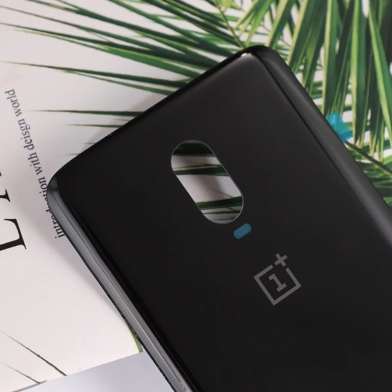 Oneplus6T корпус для Oneplus 6T One Plus стеклянная Задняя крышка батареи мобильного телефона запасные части чехол+ клей