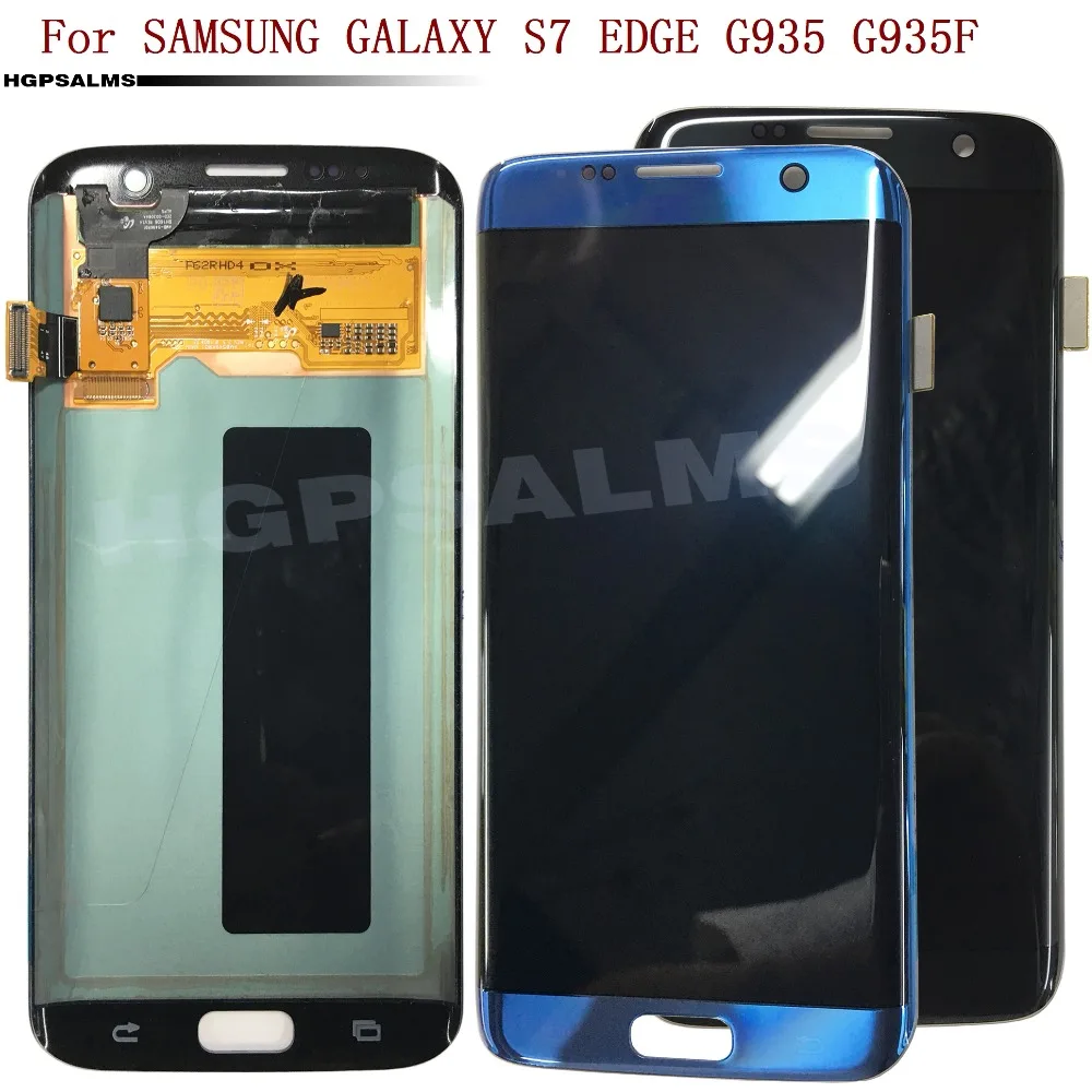 For SAMSUNG GALAXY S7 EDGE G935 G935F LCD DIsplay Touch Screen Digitizer panel glass lens Assembly | Мобильные телефоны и