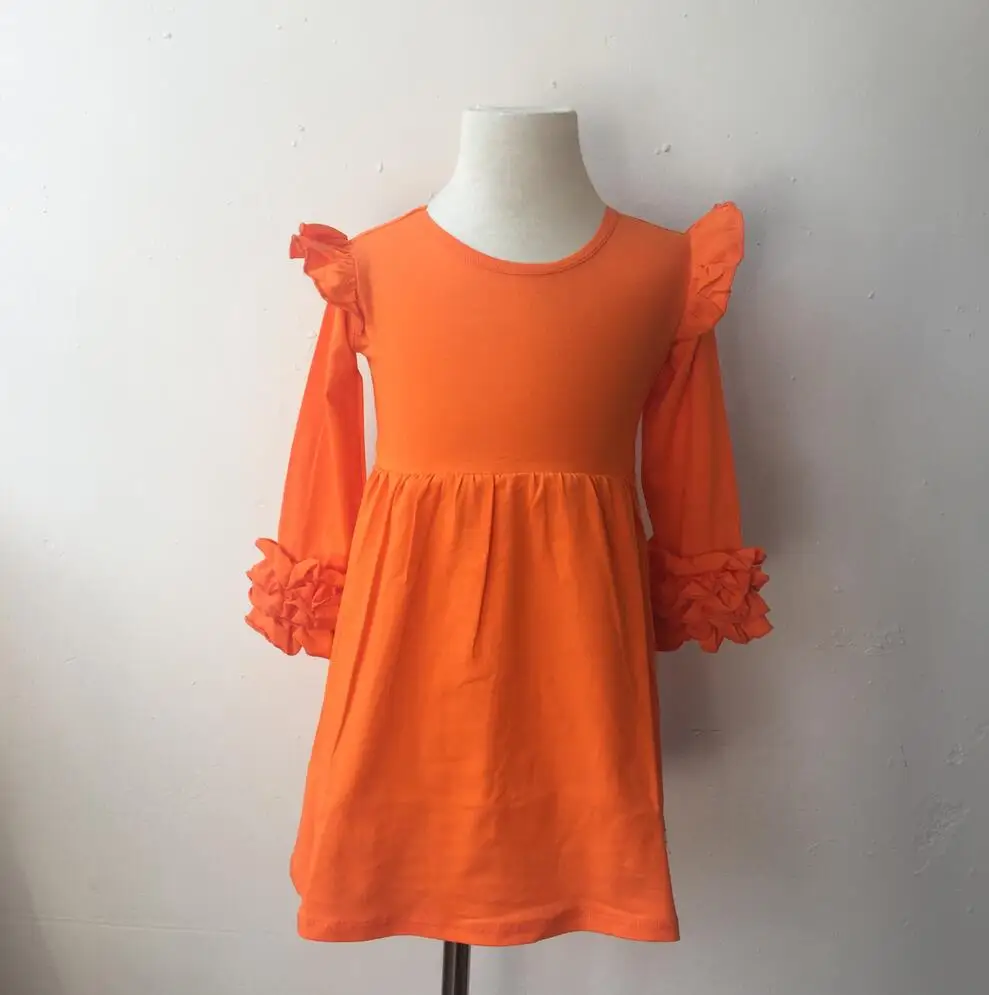 orange frocks designs