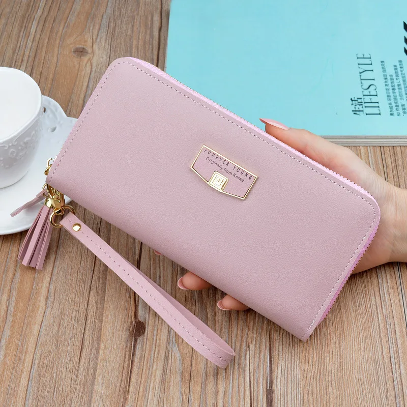 

New Fashion Ladies Purses Brand Wallet Women Long Zipper Coin Purse Women Wallets PU Leather Card Holder Colorful Clutch Female.