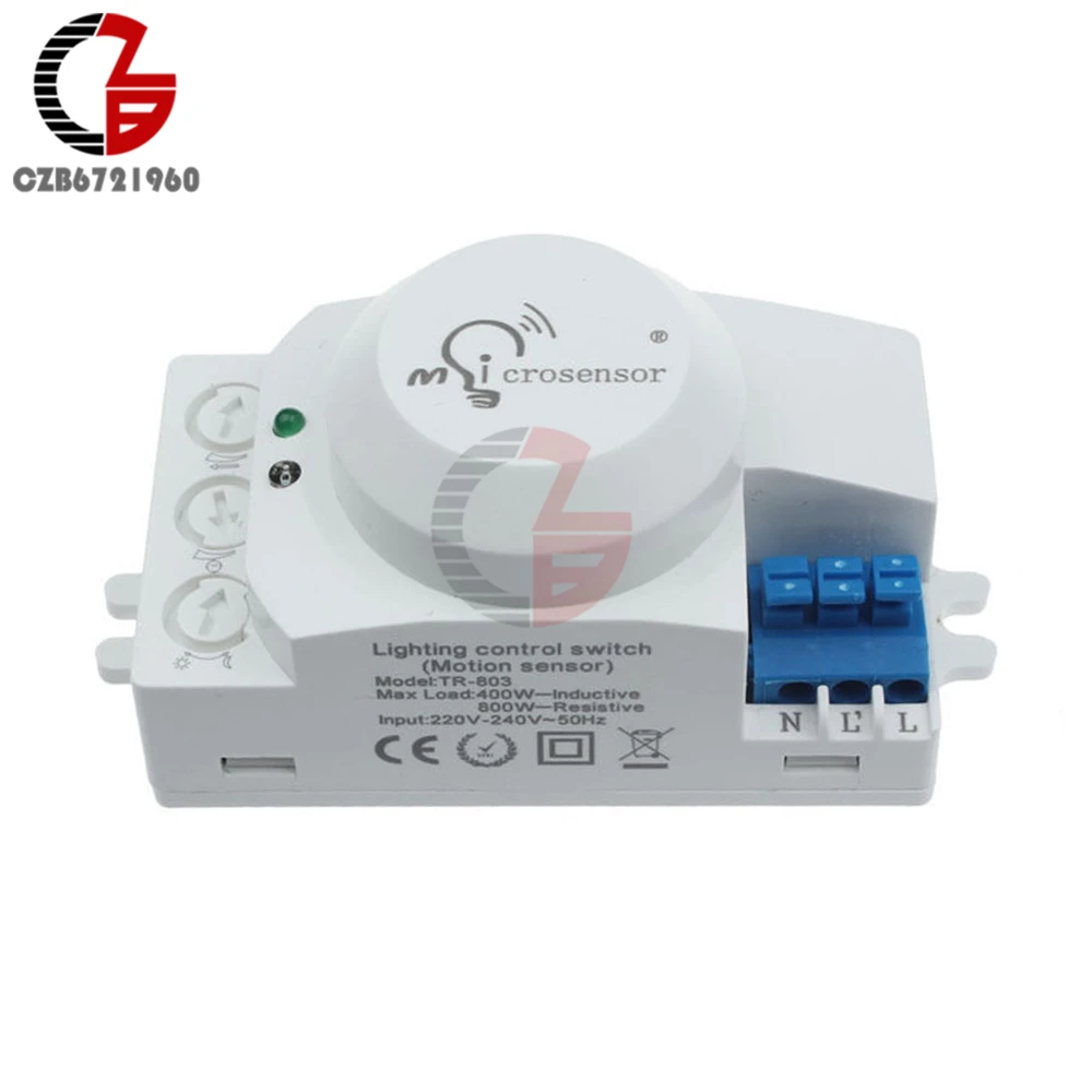 Переключатель с микроволновым датчиком движения AC 220 В|switch for light|microwave motion sensor