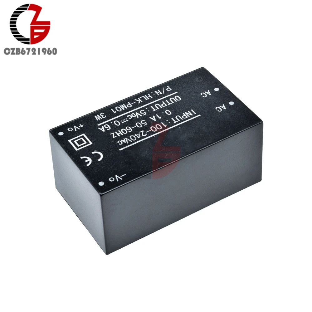 HLK-PM01 HLK-PM03 HLK-PM12 HLK-5M05 AC-DC 110V 220V to 5V 3,3 V 12V Мини Питание модуль Напряжение преобразователь регулятор бак