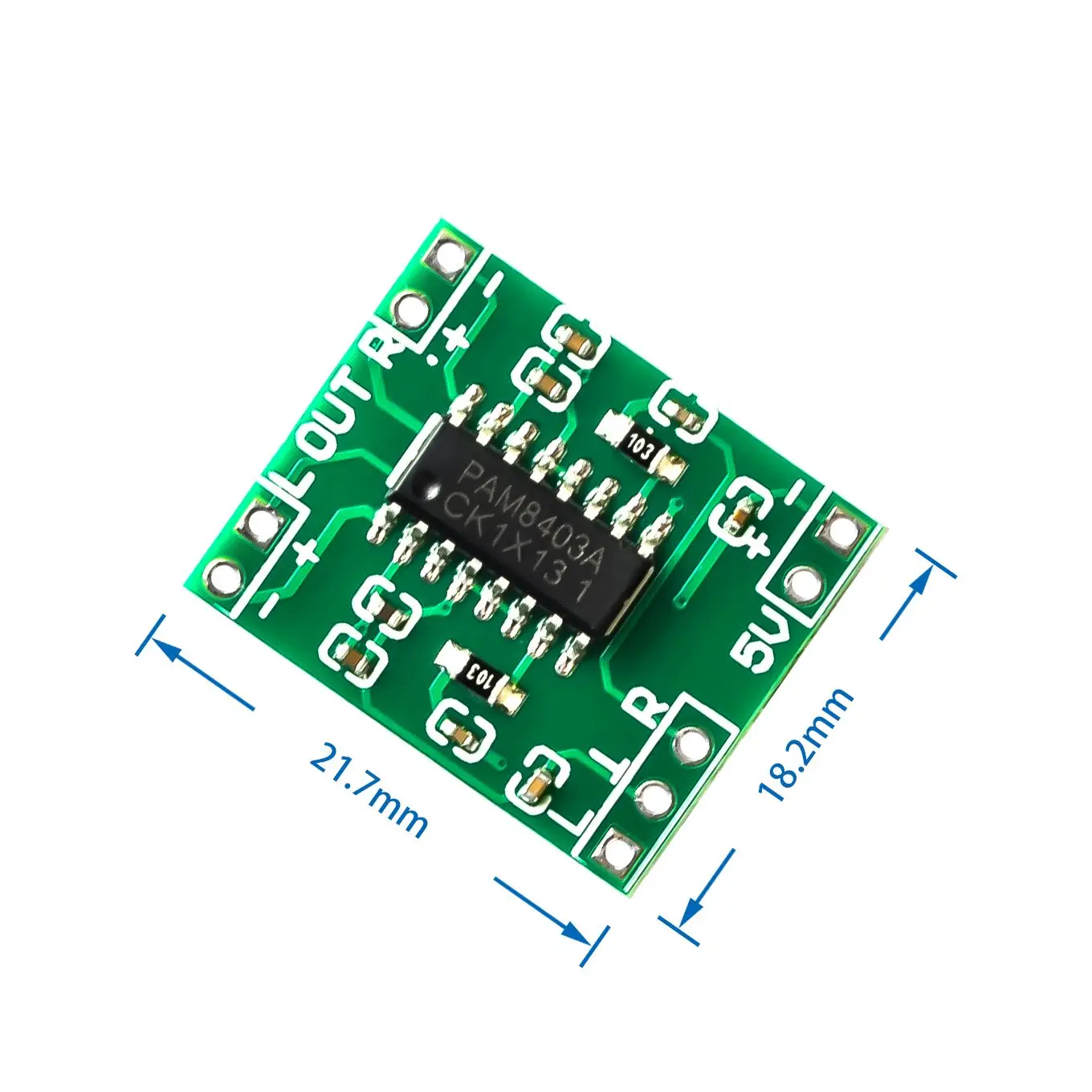 PAM8403 Audio Module Class-D Digital Amplifier Board 2.5 to 5V USB Power