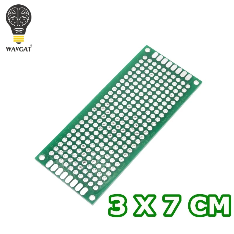 WAVGAT 3x7cm Double Side Prototype PCB diy Universal Printed Circuit Board