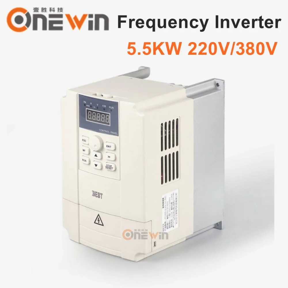 

5.5KW frequency inverter 220V 380v VFD inverter for cnc spindle motor