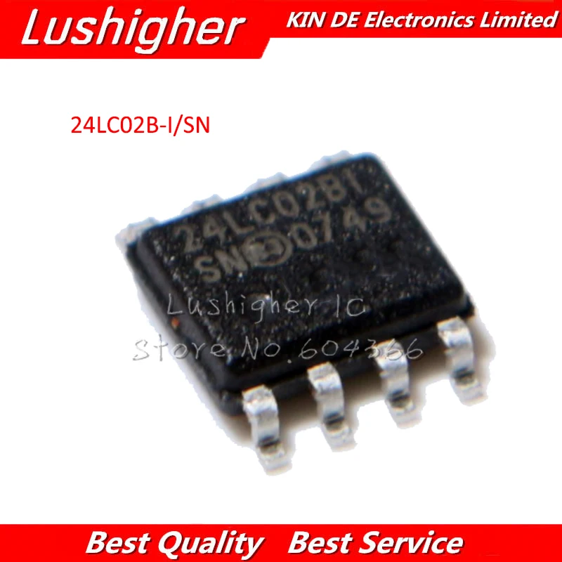 10 шт. 24LC02BT I/SN 24LC02 SOP 24LC02BI SOP8 память 24LC02B I/SN|Интегральные схемы| |