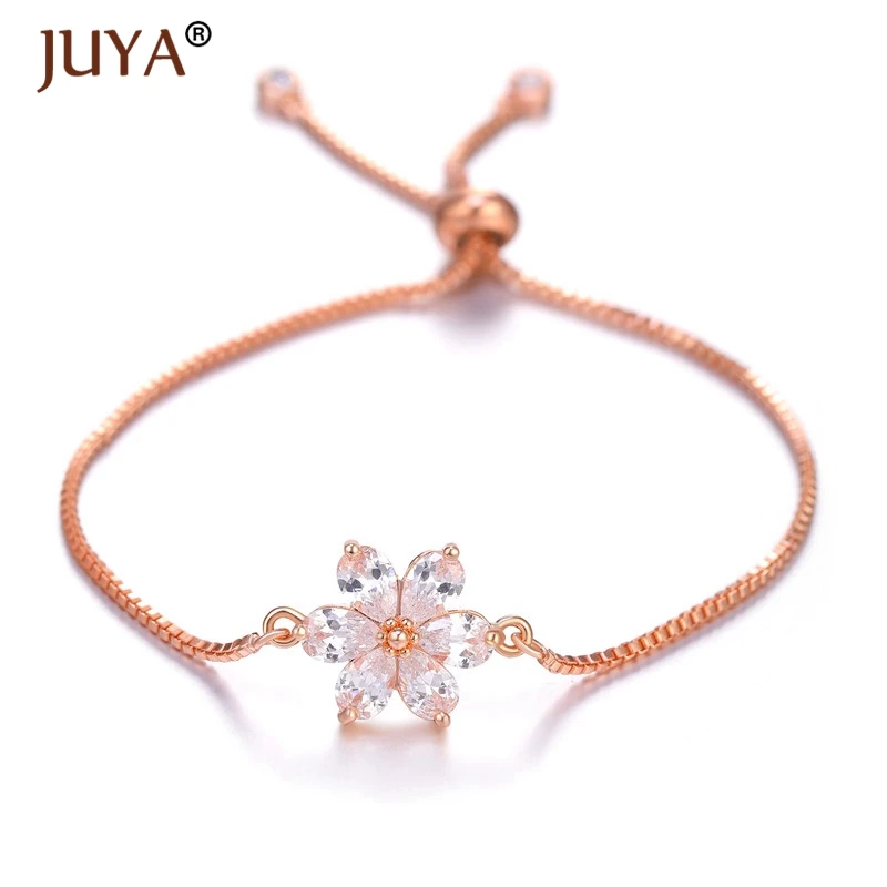 copper zircon bracelet femme latest design 10 styles fashion charms evil eye bracelets for men women armband pulsera - Окраска металла: Rose gold