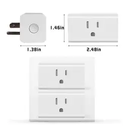 Hyleton Wi-Fi Smart Plug компактный Размеры Wi-Fi умная розетка Таймер Без концентратора требуется Функция времени-удаленного Управление в любом месте