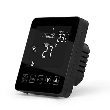 

Intelligent Smart Thermostat 16A HY08WE Touch Screen Electric Heating LCD Display Controller Office Home Week Programmable