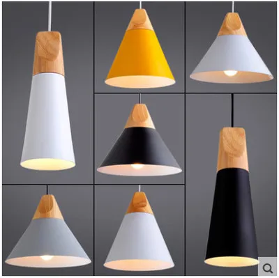 Подвесные светильники Lustres Abajur подвесной светильник Hanglamp Цветной алюминиевый