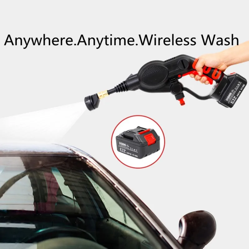 

DC20V portable lithium battery high voltage wireless spray gun rechargeable car washing machine handheld cleaning equipment